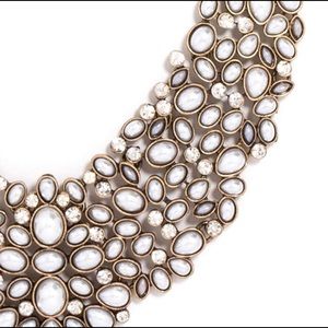 BaubleBar ‘Kew' Crystal Collar Necklace Pearl